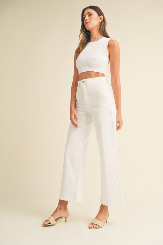 Perfect White Wide Leg Jeans