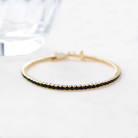 Black Tennis Bracelet