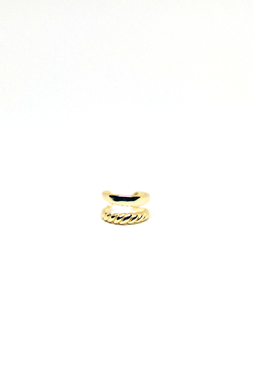 Cruz Ear Cuff: Gold
