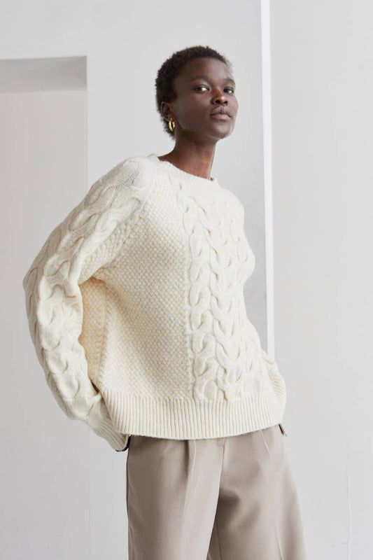 Cloud Cable Knit Sweater