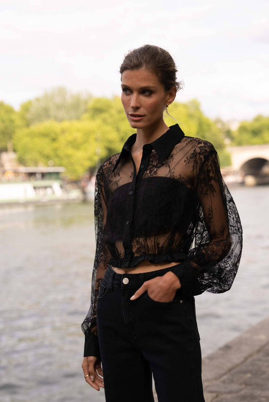 Lace Crop Blouse